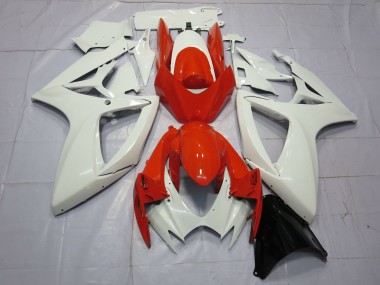 Orange & Weiß 2006-2007 Suzuki GSXR 600-750 Motorrad Verkleidung