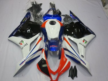 Orange & Blau 2009-2012 Honda CBR600RR Motorrad Verkleidung
