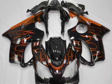 Orange Flamme 2004-2007 Honda CBR600 F4i Motorrad Verkleidung