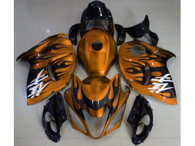 Orange Glänzend & Schwarz 2008-2020 Suzuki GSXR 1300 Motorrad Verkleidung