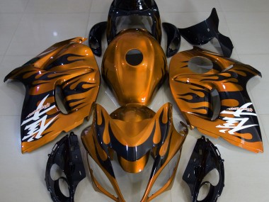 Orange Glänzend & Schwarz 2008-2020 Suzuki GSXR 1300 Motorrad Verkleidung