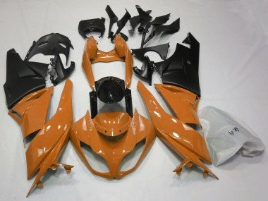 Orange Glänzend & Schwarz 2009-2012 Kawasaki ZX6R Motorrad Verkleidung