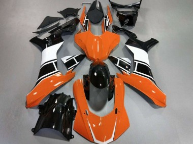 Orange Glänzend Silber & Schwarz 2015-2019 Yamaha R1 Motorrad Verkleidung