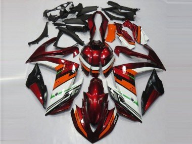 Orange & Kastanienbraun 2015-2018 Yamaha R3 Motorrad Verkleidung