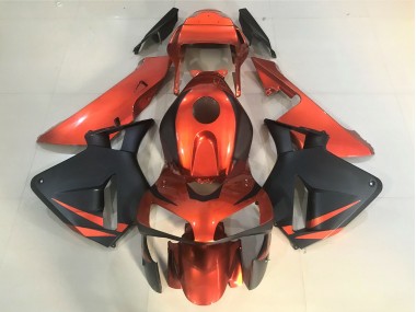 Orange & Matt Schwarz 2003-2004 Honda CBR600RR Motorrad Verkleidung