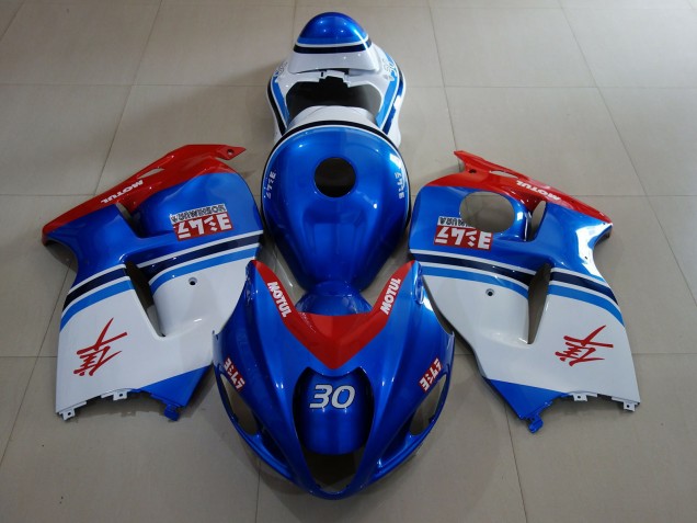 Ozeanblau & Logos 1997-2007 Suzuki GSXR 1300 Motorrad Verkleidung