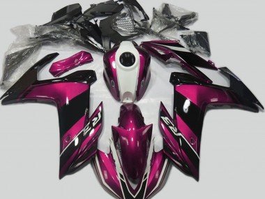 Pink & Schwarz Glänzend 2015-2018 Yamaha R3 Motorrad Verkleidung