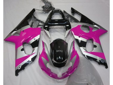 Rosa-Silber-Stil OEM 2000-2002 Suzuki GSXR 1000 Motorrad Verkleidung