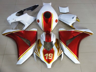 Rot & Weiß 19 2008-2011 Honda CBR1000RR Motorrad Verkleidung