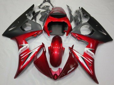 Rot & Weiß 2003-2004 Yamaha R6 Motorrad Verkleidung