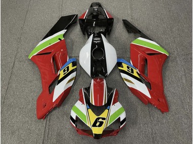 Rot 6 2004-2005 Honda CBR1000RR Motorrad Verkleidung