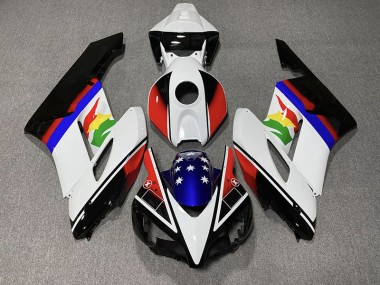 Rot & Blau Flagge 2004-2005 Honda CBR1000RR Motorrad Verkleidung