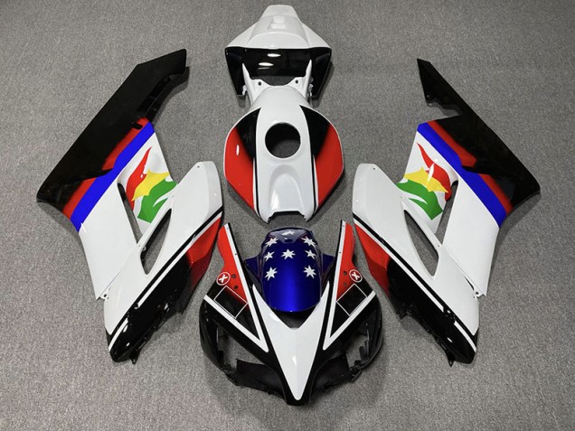 Rot & Blau Flagge 2004-2005 Honda CBR1000RR Motorrad Verkleidung