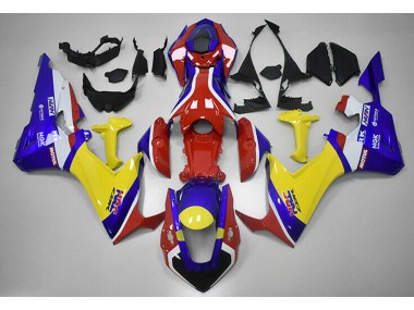 Rot Blau & Gelb HRC 2017-2023 Honda CBR1000RR Motorrad Verkleidung