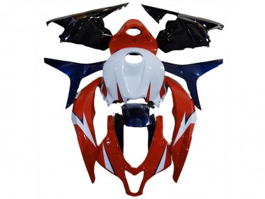 Rot & Blau Glänzend 2009-2012 Honda CBR600RR Motorrad Verkleidung