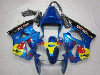 Rot Bull 2000-2002 Kawasaki ZX6R Motorrad Verkleidung