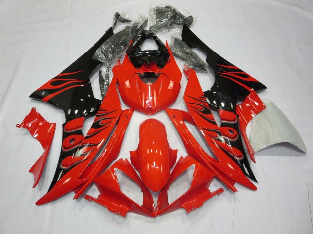 Rot Flamme 2008-2016 Yamaha R6 Motorrad Verkleidung Rot Flamme 2008-2016 Yamaha R6 Motorrad Verkleidung