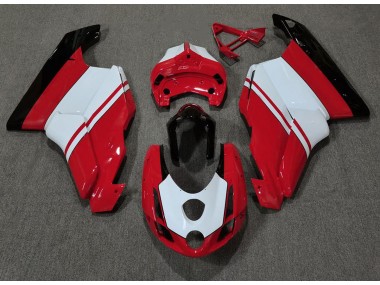 Rot Glänzend & Weiß 2003-2004 Ducati 749 999 Motorrad Verkleidung
