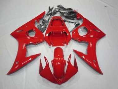 Rot Glänzend 2003-2004 Yamaha R6 Motorrad Verkleidung