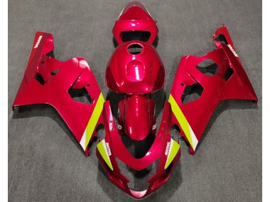 Rot Glänzend 2004-2005 Suzuki GSXR 600-750 Motorrad Verkleidung