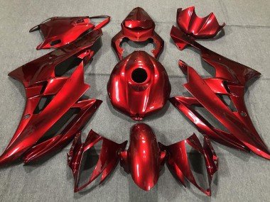 Rot Glänzend 2006-2007 Yamaha R6 Motorrad Verkleidung