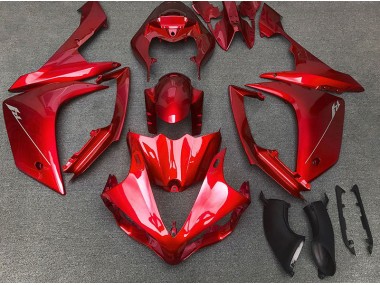 Rot Glänzend 2007-2008 Yamaha R1 Motorrad Verkleidung