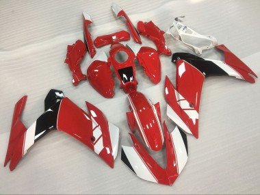 Rot & Glänzend Weiß 2015-2018 Yamaha R3 Motorrad Verkleidung