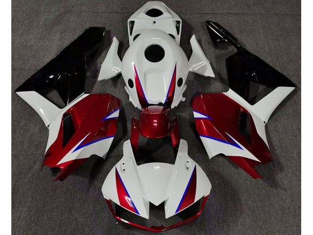 Rot Glänzend Weiß & Blau 2013-2023 Honda CBR600RR Motorrad Verkleidung Rot Glänzend Weiß & Blau 2013-2023 Honda CBR600RR Motorrad Verkleidung