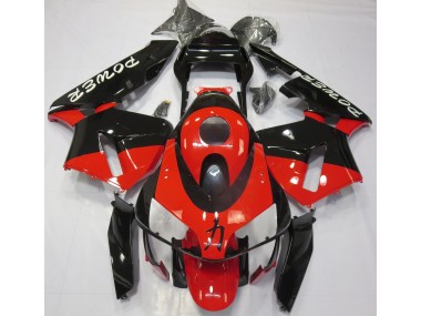 Rot Glänzend Power-Design 2003-2004 Honda CBR600RR Motorrad Verkleidung