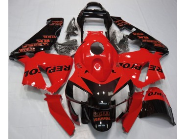 Rot Glänzend Repsol 2003-2004 Honda CBR600RR Motorrad Verkleidung