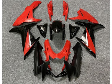Rot Glänzend & Schwarz 2011-2024 Suzuki GSXR 600-750 Motorrad Verkleidung