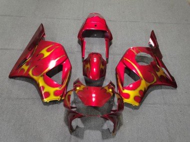 Rot & Gold-Stil 2002-2003 Honda CBR954RR Motorrad Verkleidung