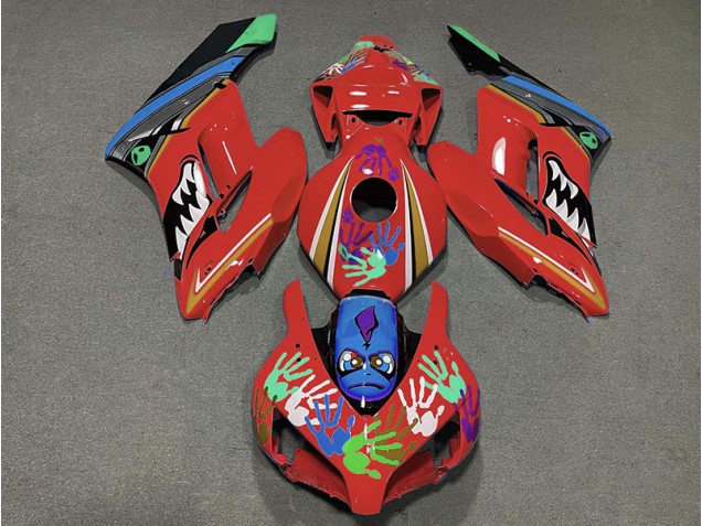 Rot Hai 2004-2005 Honda CBR1000RR Motorrad Verkleidung