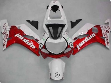 Rot Jordan 2001-2003 Suzuki GSXR 600-750 Motorrad Verkleidung
