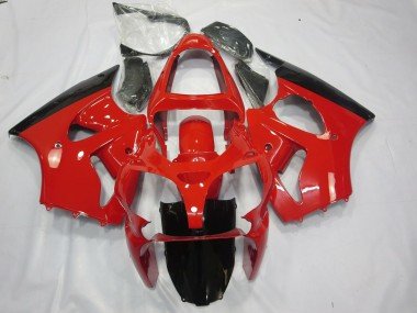Rot & Schwarz 2000-2002 Kawasaki ZX6R Motorrad Verkleidung