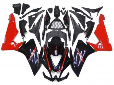 Rot & Schwarz 2010-2015 Aprilia RSV4 1000 Motorrad Verkleidung