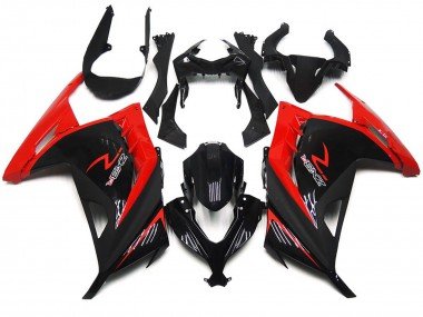 Rot & Schwarz Glänzend 2013-2018 Kawasaki Ninja 300 Motorrad Verkleidung