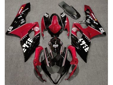 Rot & Schwarz Glänzend Kundenspezifisch 2005-2006 Suzuki GSXR 1000 Motorrad Verkleidung