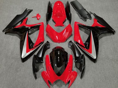 Rot Schwarz OEM-Stil 2006-2007 Suzuki GSXR 600-750 Motorrad Verkleidung