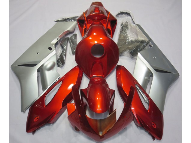 Rot-Silber 2004-2005 Honda CBR1000RR Motorrad Verkleidung