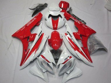 Rot-Weiß-Stil-Design 2006-2007 Yamaha R6 Motorrad Verkleidung