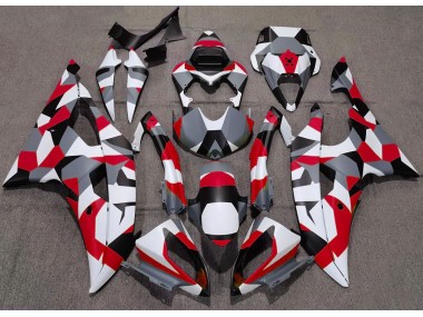 Rot Tarnung Uni 2008-2016 Yamaha R6 Motorrad Verkleidung