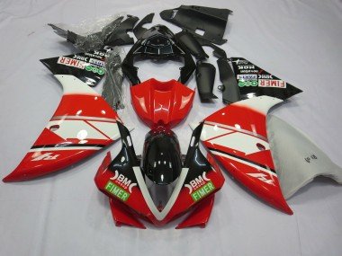 Rot-Weiß Yamalube 2012-2014 Yamaha R1 Motorrad Verkleidung