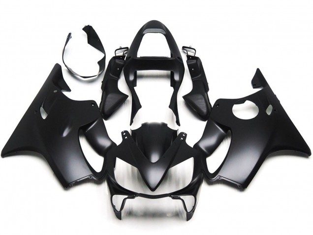 Schlichte Matt Schwarz 2001-2003 Honda CBR600 F4i Motorrad Verkleidung