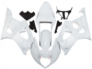Schlichter Glanz-Weiß-Stil 2003-2004 Suzuki GSXR 1000 Motorrad Verkleidung