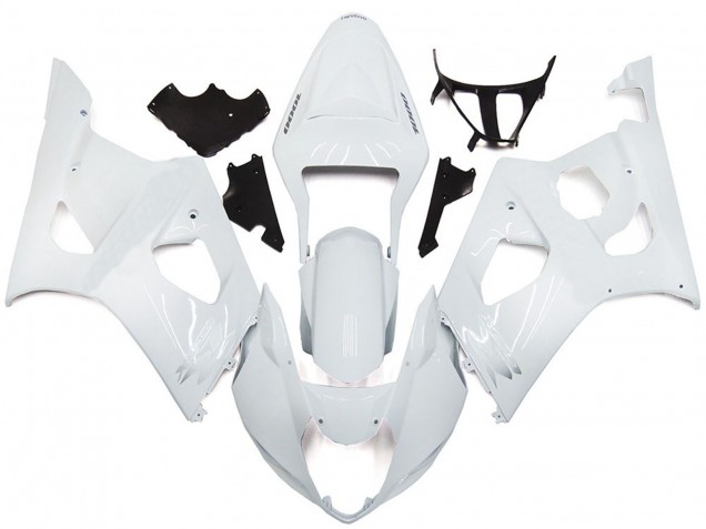 Schlichter Glanz-Weiß-Stil 2003-2004 Suzuki GSXR 1000 Motorrad Verkleidung