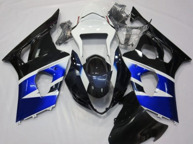 Schwarz Blau & Weiß 2003-2004 Suzuki GSXR 1000 Motorrad Verkleidung