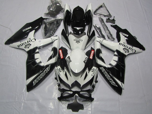 Schwarz Corona 2008-2010 Suzuki GSXR 600-750 Motorrad Verkleidung