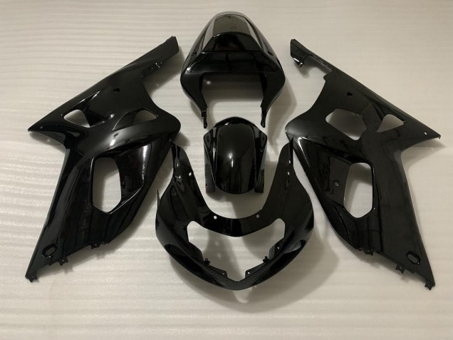 Schwarz Glanz 2001-2003 Suzuki GSXR 600-750 Motorrad Verkleidung