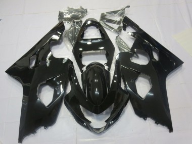 Schwarz Glänzend 2004-2005 Suzuki GSXR 600-750 Motorrad Verkleidung
